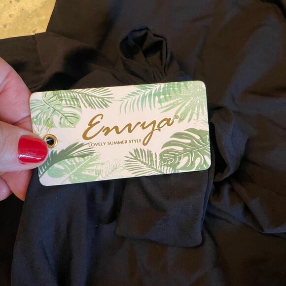 NWT Envya Swimwear One Peace Black Swimsuit Size Large - Picture 4 of 9